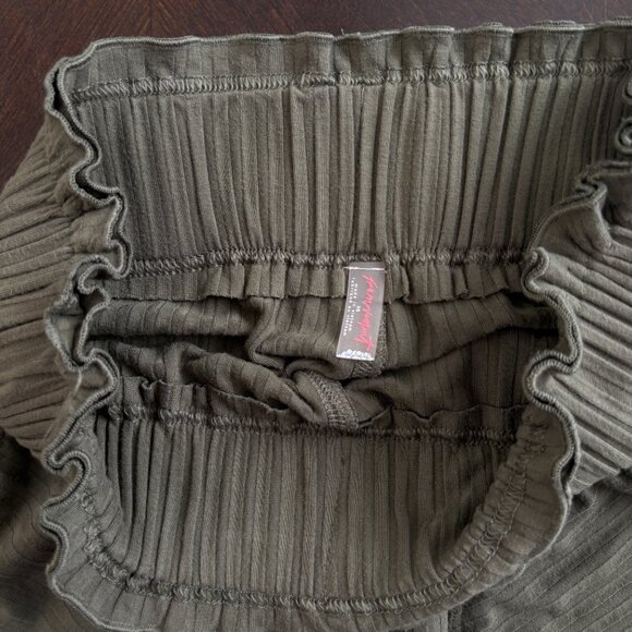 Free People Movement Blissed Out Wide Leg Pants Green Size XS Relaxed Fit NWOT - Picture 6 of 13